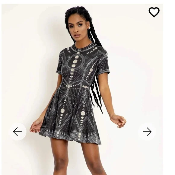 Blackmilk Moon Phases Evil Tee dress- Size S - Picture 2 of 5